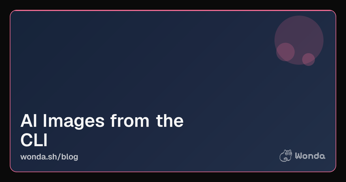 How to Generate AI Images from the Command Line in 2026 hero image