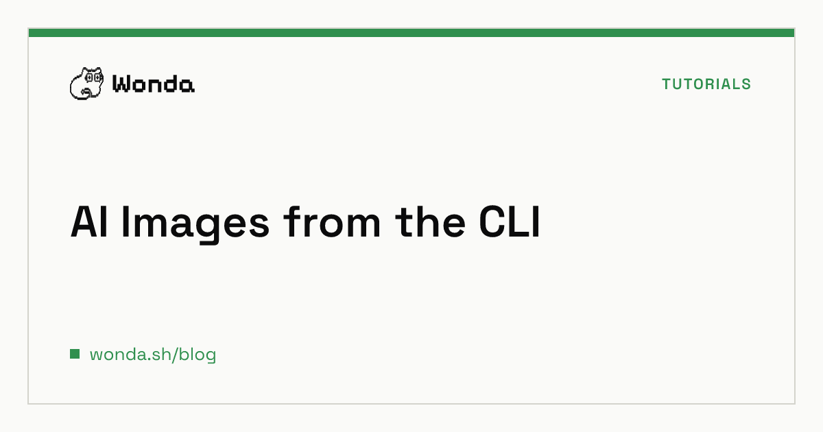 How to Generate AI Images from the Command Line in 2026 hero image